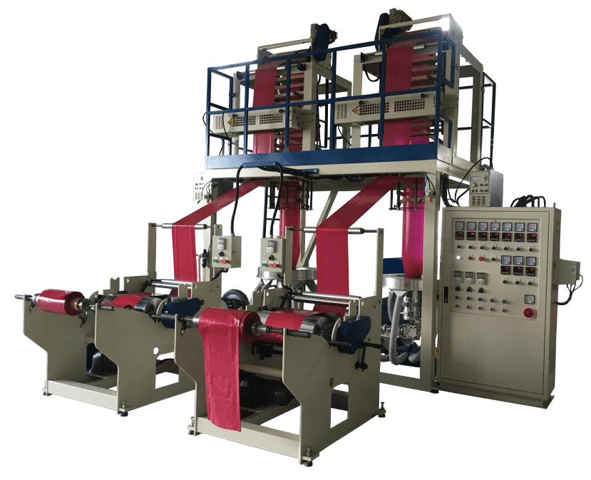 HDPE/LDPE Twin Head High Speed Film Blowing Machine